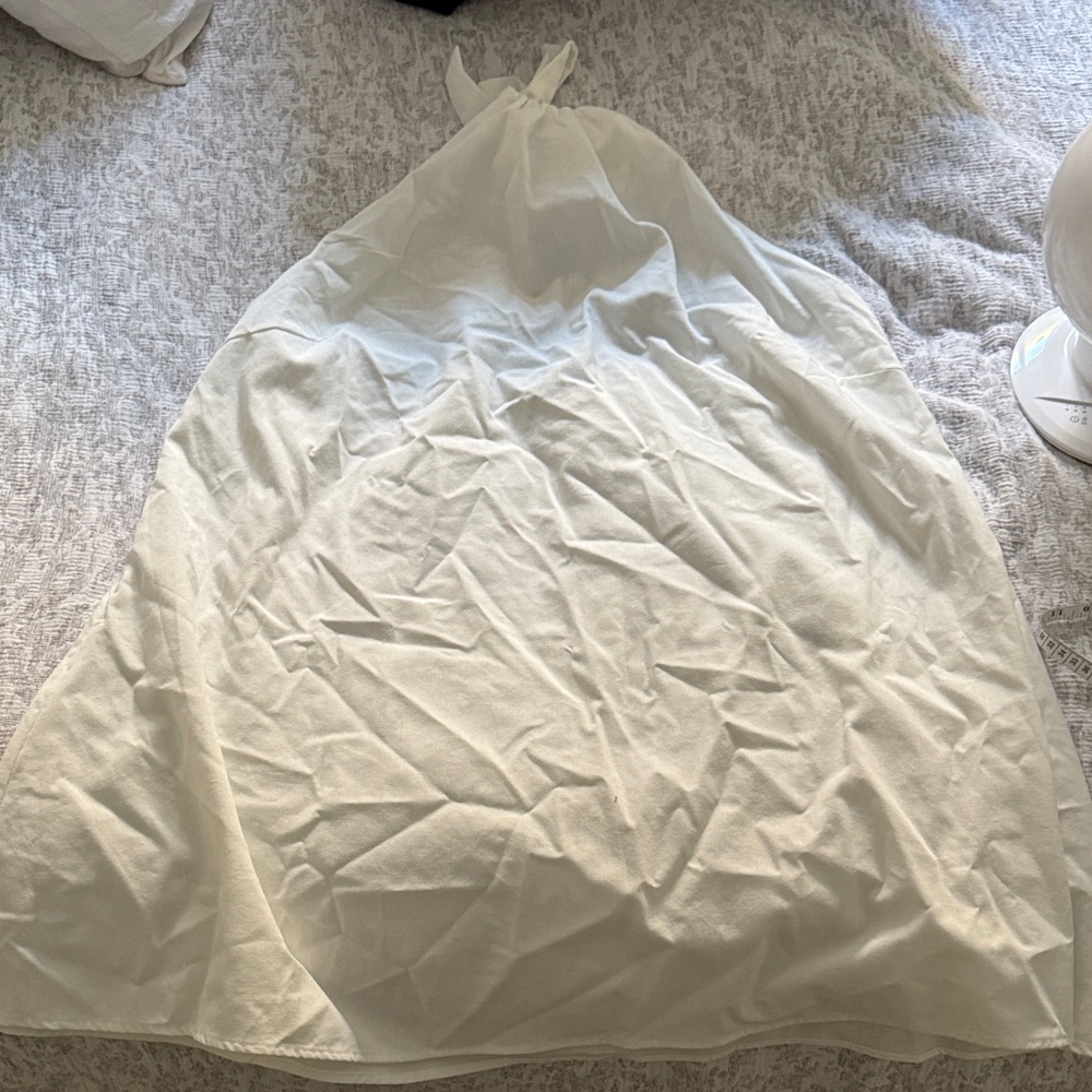 PrettyLittleThing White Halter Dress